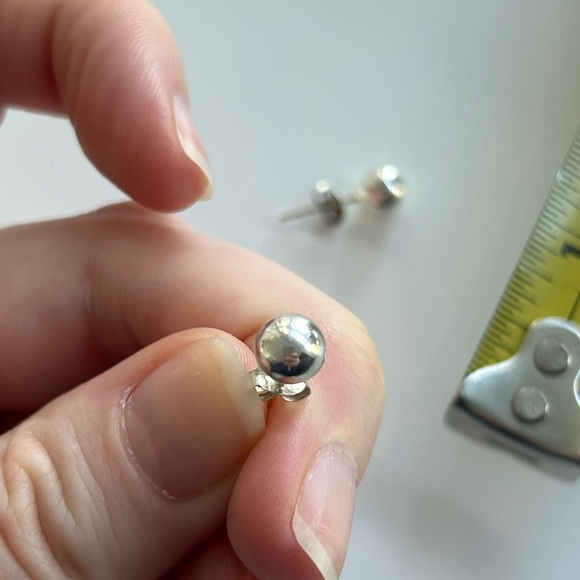 Ball Earrings - Picture 2 of 3